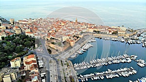 Aerial view, Alghero, Sardinia island, Italy