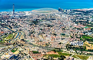 Aerial view of Algiers, the capital of Algeria