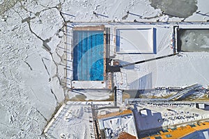 Aerial view, Allas sea pool