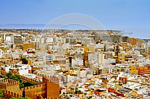 Aerial view of Almeria, Spain photo