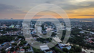 Aerial view of Alor Setar Malaysia