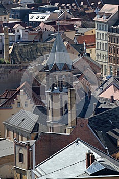 Aerial view of Altenburg in Thuringia, Germany