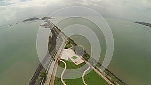 Aerial View of Amador Causeway