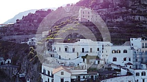 Aerial view of Amalfi, Amalfi coast. Italy