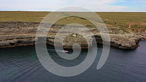 Aerial view of amazing cliffs in sunny day - Old Head of Kinsale, Ireland Krym