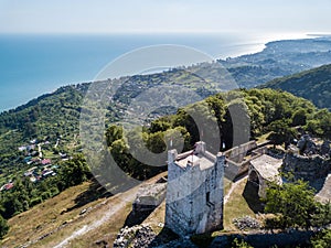 Aerial view of Anacopia fortress, New Athos, Gudauta raion, Abkhazia