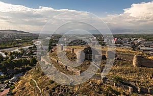 Aerial view of the ancient Gori Fortress