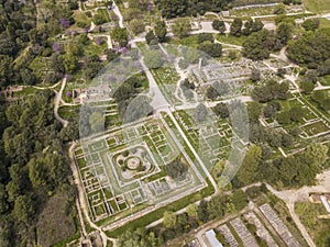 Aerial view of Ancient Olympia, a sanctuary in Elis on the Peloponnese peninsula