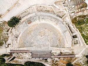 Aerial view of ancient theatre of Kourion