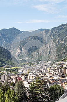 Aerial view of Andorra la Bella