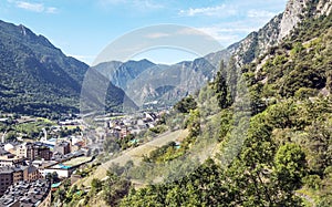 Aerial view of Andorra la Bella