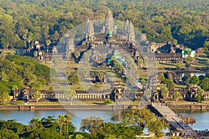 Aerial view of Angkor Wat