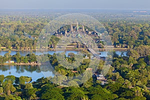 Aerial view of Angkor Wat