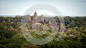 Aerial View of Angkor Wat Temple, Siem Reap, Cambodia