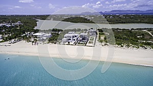 Aerial view of Anguilla Beach