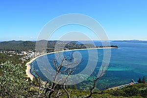 Aerial view of Anna Bay Port Stephens NSW