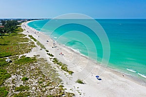 Aerial View of Anna Maria Island, Florida photo