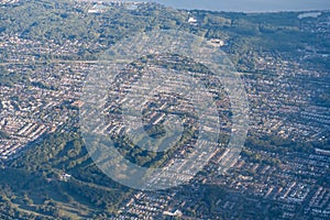 Aerial view of the Annandale neighborhood of Staten Island