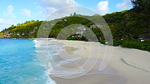 Aerial view of Anse Intendance, Seychelles.