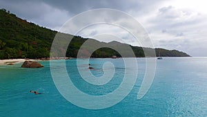 Aerial View Of Anse Lazio Beach, Praslin Island, Seychelles 7