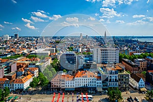 Aerial view of Antwerp