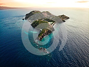 Aerial View of Apo Island, The Philippines