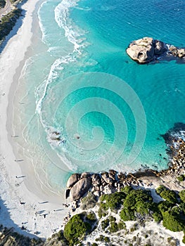 Aerial view of appealing Twilight Beach in Esperance, Western Australia