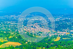 Aerial view of Apt town in France