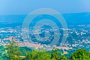 Aerial view of Apt town in France