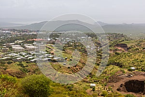 Aerial view of Arba Minch, Ethiop
