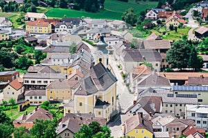 Aerial view of Arbesbach city