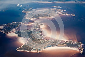 Aerial view of archipelago photo