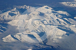 Vista aérea de ártico 