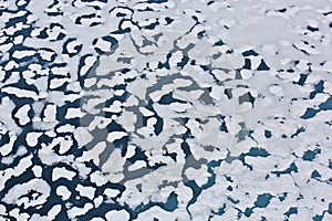 Aerial view of Arctic Ocean