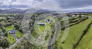 Aerial view of Ard na Greine in Ardara in County Donegal - Ireland