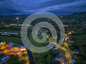 Aerial view of Ardara in County Donegal, Ireland