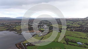 Aerial view of Ardara in County Donegal - Ireland