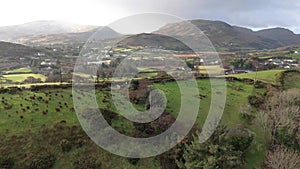 Aerial view of Ardara in County Donegal - Ireland