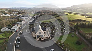 Aerial view of Ardara in County Donegal - Ireland