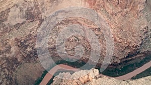 Aerial view of Arizona`s Little Colorado River Gorge
