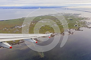 Aerial view around Copenhagen airport