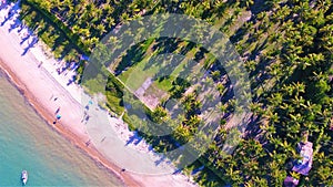 Aerial view of Arraial d`Ajuda beach, Porto Seguro, Bahia, Brazil