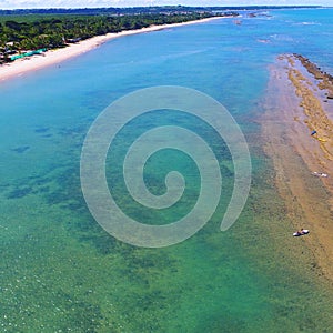 Aerial view of Arraial d`Ajuda beach, Porto Seguro, Bahia, Brazil photo