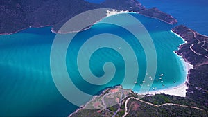 Aerial view of Arraial do Cabo beach, Rio de Janeiro, Brazil