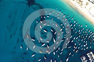 Aerial view of Arraial do Cabo beach, Rio de Janeiro, Brazil