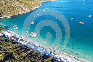 Aerial view of Arraial do Cabo beach, Rio de Janeiro, Brazil