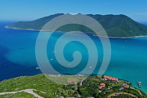 Aerial view of Arraial do Cabo beach, Rio de Janeiro, Brazil