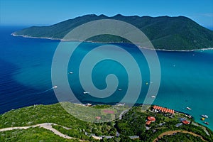 Aerial view of Arraial do Cabo beach, Rio de Janeiro, Brazil