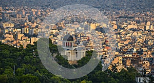 Aerial view of Athens, Greece