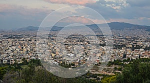 Aerial view of Athens, Greece